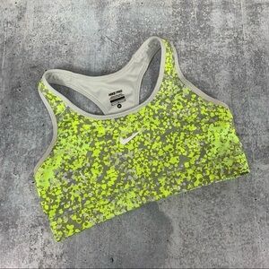 Nike Fierce Sports Bra Neon Speckled Medium M
